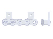 HKK RC050RSA1E3 HKK 50R W/SA-1 EVERY 3RD 1-3/4"" pitch (price per foot, sold in boxes of 10 feet)50R With SA-1 Every 3rd Pitch