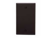 Cooper Eaton 5129B-BOX Wallplate 1G Blank Box Mnt Nylon Brown