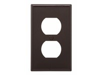 Cooper Eaton 5132B-BOX Wallplate 1G Duplex Receptacle Nylon Brown