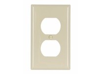 Cooper Eaton 5132V Wallplate 1G Duplex Receptacle Nylon Ivory