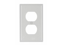 Cooper Eaton 5132W Wallplate 1G Duplex Receptacle Nylon White | Durable & Stylish