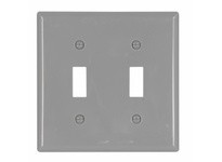 Cooper Eaton 5139GY-BOX Wallplate 2G Toggle Nylon Gray | Durable & Stylish