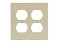 Cooper Eaton 5150V-BOX Wallplate 2G Duplex Receptacle Nylon Ivory | YarinInd