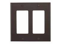 Cooper Eaton 5152B-BOX Wallplate 2G Decorator Nylon Std BR