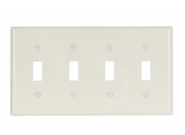 Cooper Eaton 5154LA Wallplate 4G Toggle Nylon Std LA