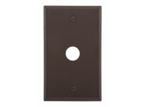 Cooper Eaton 5159B-BOX Wallplate 1G W/.625" Hole Nylon Brown