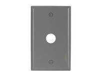 Cooper Eaton 5159GY-BOX Wallplate 1G W/.625" Hole Nylon Gray | YarinInd