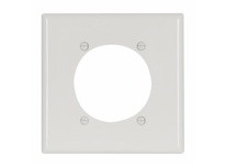 Cooper Eaton 5169W-BOX Wallplate 2G Power Receptacle | Durable Nylon White