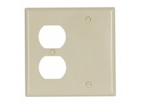 Cooper Eaton 5170V-BOX Wallplate 2G Duplex/Blank Nylon Std Ivory
