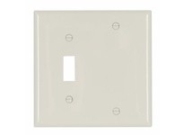 Cooper Eaton 5171LA Wallplate 2G Toggle/Blank Nylon | Durable & Stylish