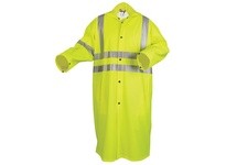 MCR 518CXL Luminator .40mm Stretch PU/CottonPoly Blend Class 3 FR Coat Roll-Up Hood Lime