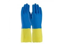 52-3672/XL Assurance Unsupport Neo/Latex Bl/Ywl 19 Mil Flocked Diamond | YarinInd