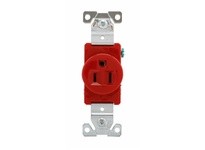 Cooper Eaton 5261RD Receptacle Single 15A125V 2P3W Brass Strap | YarinInd