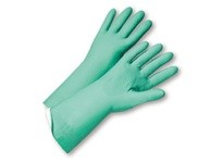 52N104/9 PosiGrip 18 Mil 13" Premium Flock Lined Green Nitrile Glove