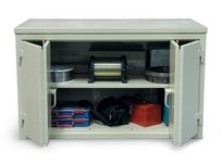 StrongHold 53-361-MT-BFD Workbench with Maple Top and Bi-Fold Doors 60x36x37 1 Shelves
