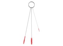 Vikan 53624 Tube Brush Set .08"/.20"/.24" PL/SS Red