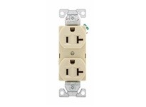 Cooper Eaton 5362V Receptacle Duplex 20A125V 2P3W Const Grade B&S Ivory