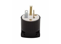Cooper Eaton 5366 Plug 20A 125V 2P3W Str Poly BW