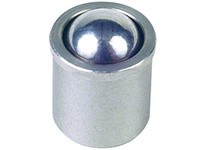 Te-Co 53675 Press Fit Ball Plungers - No Flange - SS Body - SS Ball, 10.00 mm Ball Diameter, Stainless Steel Ball Material, Stai