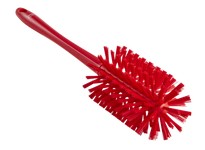 Vikan 5381904 Pipe Brush w/handle one piece Ø90 mm Medium/Stiff Red | YarinInd
