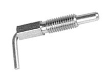 Te-Co 54313 Lever Type Steel Plunger: Non-Locking Handle, 2" Stud Length, 5/8-11 Thread Size, Steel Body Material, Zinc Plated C