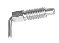 Te-Co 54361 Lever Type Steel Stubby Plunger: Non-Locking Handle, 0.750" Stud Length, 3/8-16 Thread Size, Steel Body Material, Zi