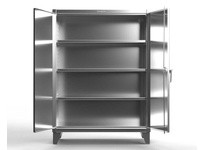 StrongHold 55-243SS Stainless Steel Industrial Cabinet 60x24x60 3 Shelves