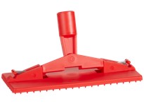 Vikan 55004 Pad Holder Floor 9" x 3.7" PP/SS Red