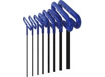 55168 8pc. MM w/Pouch 6" Arm Cushion Grip Hex T-Key Set 6 Inch Series