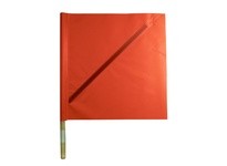 Hanson 55200 MESH TRAFFIC FLAG WITH 24'' WOOD HANDLE