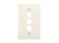 Cooper Eaton 5530LA-MSP Wallplate 3 Port Modular MidSize LA | YarinInd