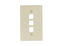 Cooper Eaton 5530V-MSP Wallplate 3 Port Modular MidSize Ivory | YarinInd