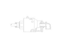 Deublin 555-364-395144 Rotary Union 2"-12 UN Right HandRotary Union 2"-12 UN Right Hand Rotor Connection, and 1-1/2"-11.5 NPT Ho