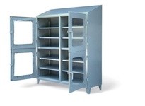 StrongHold 56-4D-LD-248-CFG Clear View Cabinet with 4 Compartments | YarinInd