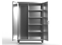 StrongHold 56-BC-244-SS Stainless Steel Janitorial Cabinet | Durable Storage Solution