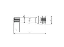 Sunex Tools 5608 #5 Spline Dr. 8" Extension