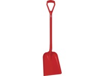 Vikan 56254 Shovel One Piece D-Grip 40.5" PP Red