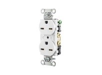 Hubbell Wiring 5662WHI HUB PRO FINDER FACE 15A 250V 5-15RWH