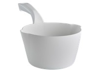 Vikan 56815 Scoop Round 32 oz. PP White | YarinInd
