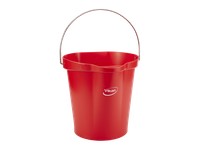 Vikan 56864 Pail 3 gal. PP/SS Red