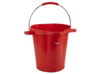 Vikan 56924 Pail 5 gal. PP/SS Red