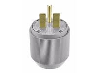 Cooper Eaton 5701N Plug 30A 250V 2P3W Str Gray