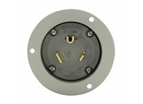 Cooper Eaton 5705NFI Flanged Inlet 50A 277V 2P3W Str Gray