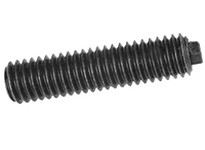 Te-Co 57304 Flat Hex Nose Plungers, 1.718" Thread Length, 1 Thread Lock Element, 1/2-13 Thread Size, 0.188" Width Across Flats, 