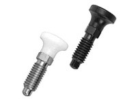 Te-Co 58450X Delrin Knob Hand Retractable Spring Plungers - Stainless Steel: Non-Locking Handle, Imperial, 0.5" Stud Length, 0.4