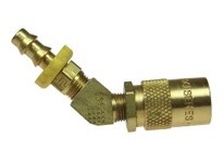 Coilhose 6-224 1/4" Moldflow Coupler Unvalved 1/4" ID Hose 45