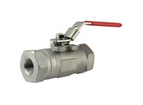 Mako 6000S06 6000S Stainless 6K PSI Ball Valve 3/4" - 6000 PSI - 2 Pc Stainless Steel Body - Peek Seat - 316 Stainless Steel Bal