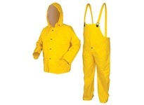 MCR 6003M Commodore PVC/Non-Woven Poly/Nylon Suit | Durable 3-Piece Yellow Suit