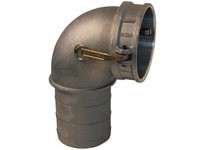 Dixon 600C-90AL Cam & Groove 90° Type C Coupler x Hose Shank Elbow | YarinInd