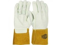 West Chester 6010 Off-White Small Grain, Split Cowhide Welding Glove - Wing Thumb - 11.5 in Length - 6010/S
